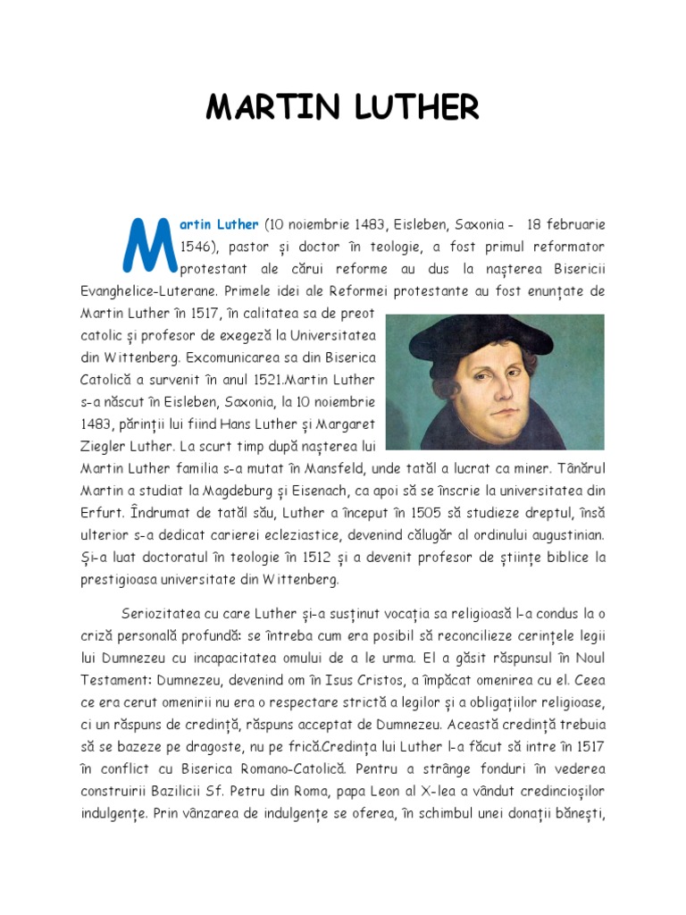Реферат: Martin Luther Essay Research Paper This essay